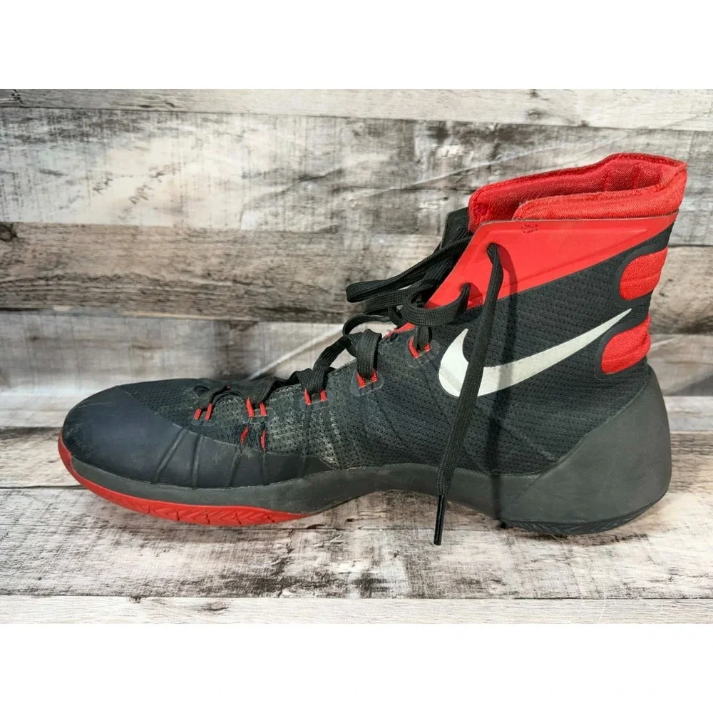 NIKE Hyperdunk‎ US 11.5 Men's Black Red Basketball Shoe 749561 749561-006 2015